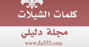 كلمات الشيلات